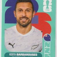 Panini Fussball WM 2026 Kosta Barbarouses NZL Bild Nr 20