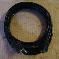 USA Kaltgerätekabel 2polig Netzkabel 5 Meter 125V Verlängerung 7A Nuclear Cable