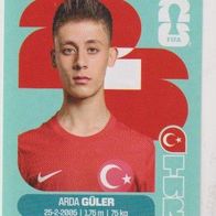 Panini Fussball WM 2026 Arda Güler TUR Bild Nr 14
