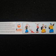 Ü - Ei Beipackzettel EU - Popeye und seine Freunde / K 92