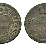 Mecklenburg - Wismar Landstadt 3 Pfennig 1740 IG