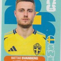 Panini Fussball WM 2026 Mattias Svanberg SWE Bild Nr 12