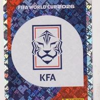 Panini Fussball WM 2026 Wappen KOR Bild Nr 1