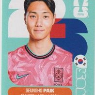 Panini Fussball WM 2026 Seung-ho Paik KOR Bild Nr 14