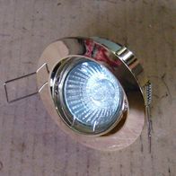 Einbaustrahler Gold Messing Decken Spot GU10 50Watt schwenkbar 82mm Strahler komplett