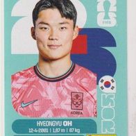 Panini Fussball WM 2026 Hyeon-Gyu Oh KOR Bild Nr 20
