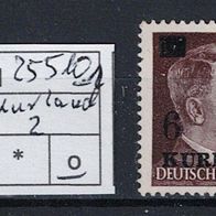Los H25510 1: Deutsche Besetzungsausgaben Kurland Mi. 2, gest