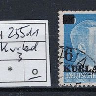 Los H25511: Deutsche Besetzungsausgaben Kurland Mi. 3, gest