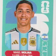 Panini Fussball WM 2026 Nahuel Molina ARG Bild Nr 3