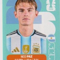 Panini Fussball WM 2026 Nico Paz ARG Bild Nr 14