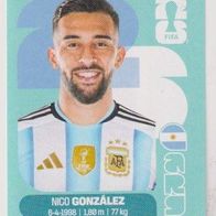 Panini Fussball WM 2026 Nico González ARG Bild Nr 16