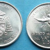 Vatikan 500 Lire 1978 Silber, Wappen Kardinalkämmerer Villot, Sedisvakanz "Sept. 1978