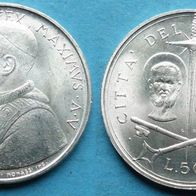 Vatikan Silber 500 Lire 1967 Papst PAUL VI. (1963-1978) ANNO V. Petrus u. Paulus