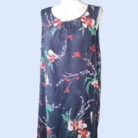 CECIL - Damen Marken Blusen Sommer Kleid Gr.44 blau rot gemust