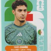 Panini Fussball WM 2026 Farès Chaïbi ALG Bild Nr 14