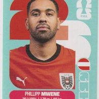 Panini Fussball WM 2026 Phillipp Mwene AUT Bild Nr 8