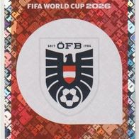 Panini Fussball WM 2026 Wappen AUT Bild Nr 1