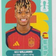Panini Fussball WM 2026 Nico Williams ESP Bild Nr 17