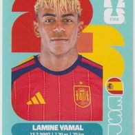 Panini Fussball WM 2026 Lamine Yama ESP Bild Nr 15