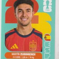 Panini Fussball WM 2026 Martín Zubimendi ESP Bild Nr 9