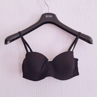Damen BH 75B Schwarz Bügel Polster Dessous Lingerie Basic | ZZZ-1891