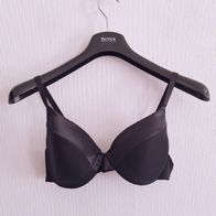 Damen BH 75B Schwarz Bügel Polster Cup Dessous Lingerie Basic | ZZZ-1893