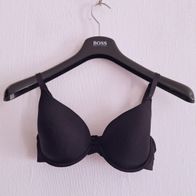 Damen BH 75C Schwarz Bügel Polster Cup Dessous Lingerie Basic | ZZZ-1903