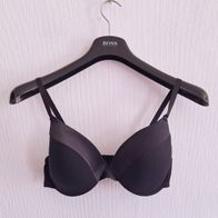 Damen BH 75C Schwarz Bügel Polster Cup Dessous Lingerie Basic | ZZZ-1904