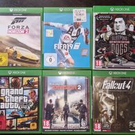 Sechs XBOX ONE Spiele im Set
