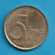 Belgien 5 Francs 1998 Belgique