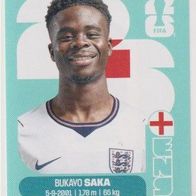 Panini Fussball WM 2026 Bukayo Saka ENG Bild Nr 17
