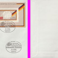 Numisbrief 1994 BRD 45 Jahre Grundgesetz 5 DM 1974 Polierte Platte