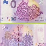 0 Euro Schein Suomi-Finland Wild Nature Bubo Bubo LEAN 2020-7 selten Nr 2521