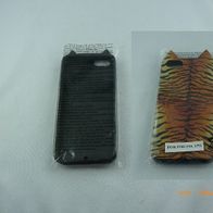 Handyhülle, Schutzhülle Iphone 5, 5S aus Kunststoff "Tiger Look" Neu & unbenutzt