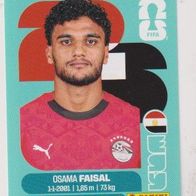 Panini Fussball WM 2026 Osama Faisal EGY Bild Nr 16