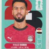 Panini Fussball WM 2026 Khaled Sobhi EGY Bild Nr 6