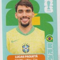 Panini Fussball WM 2026 Lucas Paquetá BRA Bild Nr 9