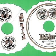 Pilsdeckchen Tropfdeckchen, Röhrlsbräu Straubing & andere Pilsdeckchen 9x