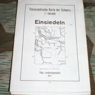 Kartenblatt Karte Einsiedeln Ausgabe 1948 1:100 000 Schweiz SUISSE SWISSE Rar Top