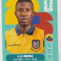 Panini Fussball WM 2026 Alan Minda ECU Bild Nr 18