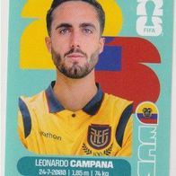 Panini Fussball WM 2026 Leonardo Campana ECU Bild Nr 15
