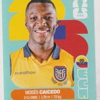 Panini Fussball WM 2026 Moisés Caicedo ECU Bild Nr 9