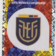 Panini Fussball WM 2026 Wappen ECU Bild Nr 1