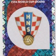Panini Fussball WM 2026 Wappen CRO Bild Nr 1