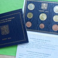 Vatikan 2014 KMS erster Münzsatz mit Papst Franziskus * *