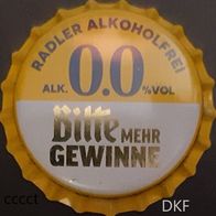 Bitburger Radler Alkoholfrei Aktion 2026 Brauerei Bier Kronkorken in neu + unbenutzt
