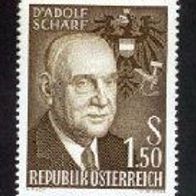 Österreich Mi. Nr. 1075 Adolf Schärf * * <