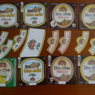 8 Bier-Etiketten - Brauerei Goss, Deuerling, Oberpfalz, Bayern