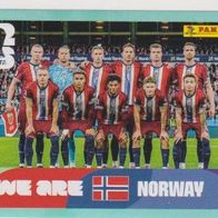 Panini Fussball WM 2026 Mannschaftsbild NOR Bild Nr 13