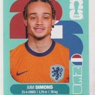 Panini Fussball WM 2026 Xavi Simons NED Bild Nr 15